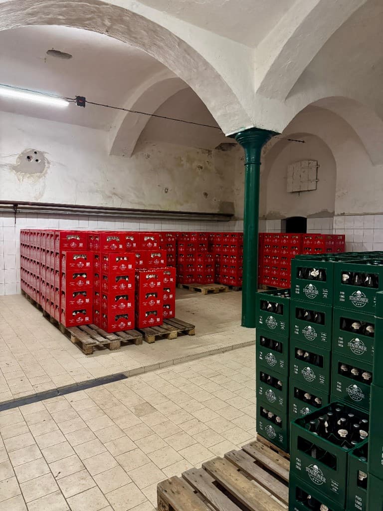 Sklad beden STADIONER v pivovaru